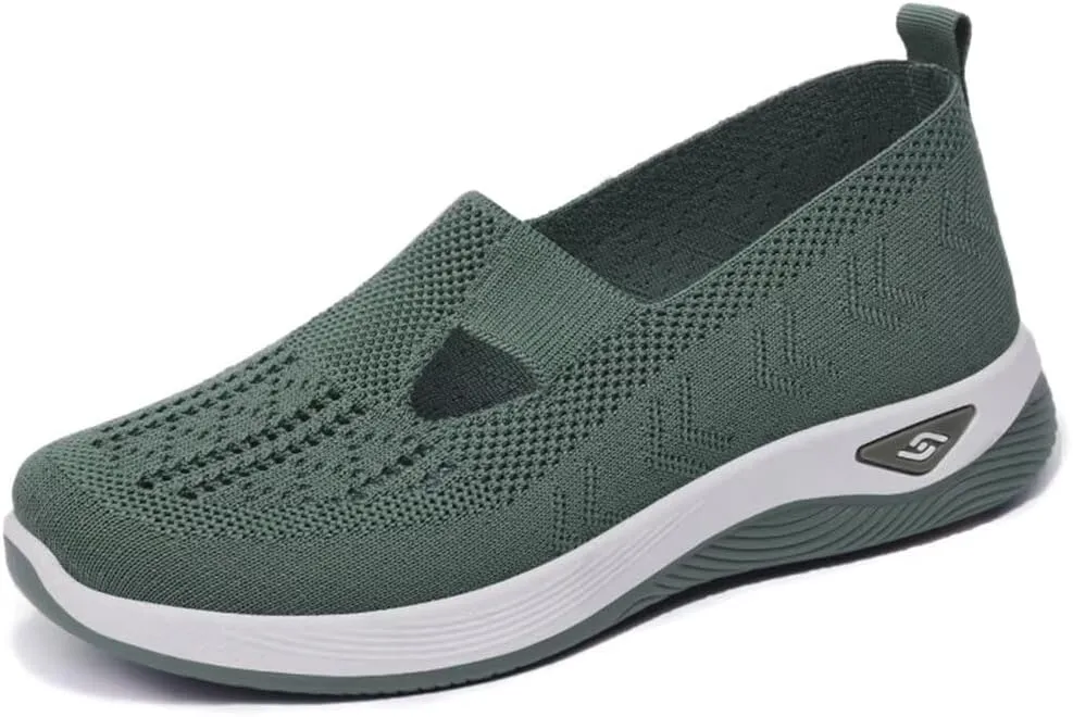 Women's Orthopedic Mesh Walking Shoes Athletic Sport Running Sneakers Slip-on Cozy Breathable