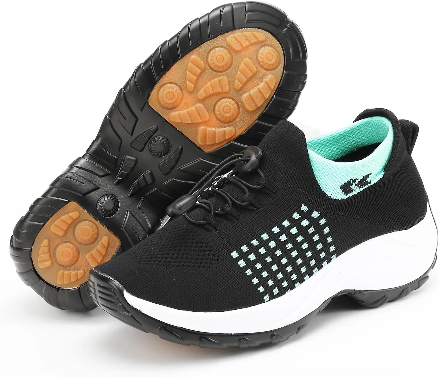 Women's Orthopedic Sneakers Comfortable Breathable Mesh Upper Walking Shoes Air Cushion Stretch Orthowear Shoes
