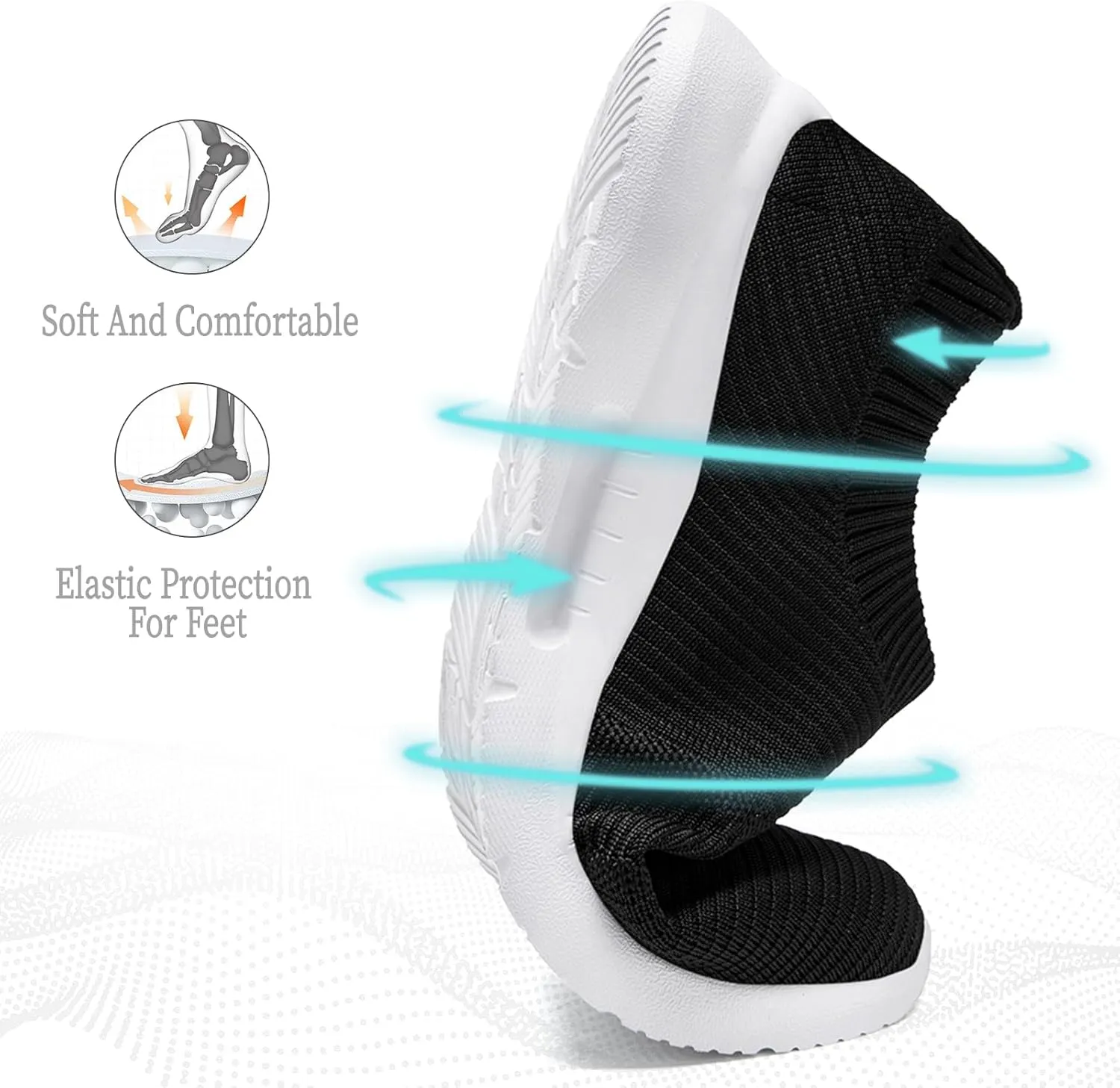 Womens Running Shoes Tennis Walking Gym Workout Athletic Slip on Fashion Sneakers Breathable Lightweight Sport Jogging Hiking Casual Shoe