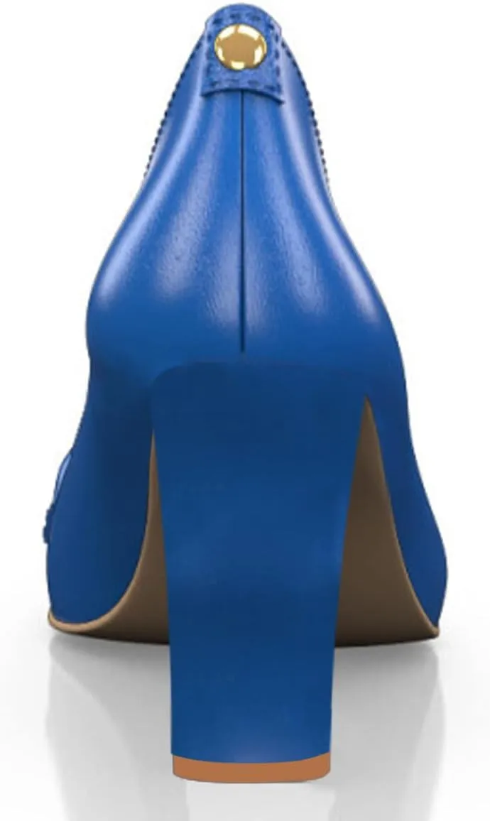 YDN Women Square Toe Knot Slip on Pumps Chunky High Heel Loafers Office Ladies Daily Outfit Elegant Prom Shoes Size 4-15 US
