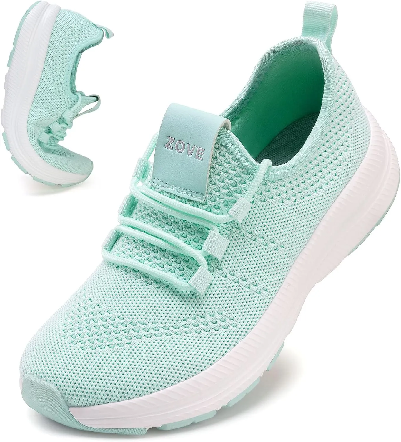 ZOVE Wide Toe Box Shoes Women Extra Wide Width Sneakers Ultra Light Road Running Shoes Non-Slip Tennis Sneakers Breathable Walking Athletic
