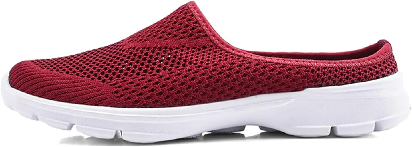 ZSpzx Quick Dry Casual Boat Shoes for Women Slip On Low Top Mesh Breathable Elastic Athletic Closed Toe Tennis Running Sneakers r Ladies Flat Fashion Casual Shoe for Gym Travel Daily Wear